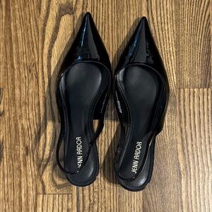 Black Pointed Toe Mules